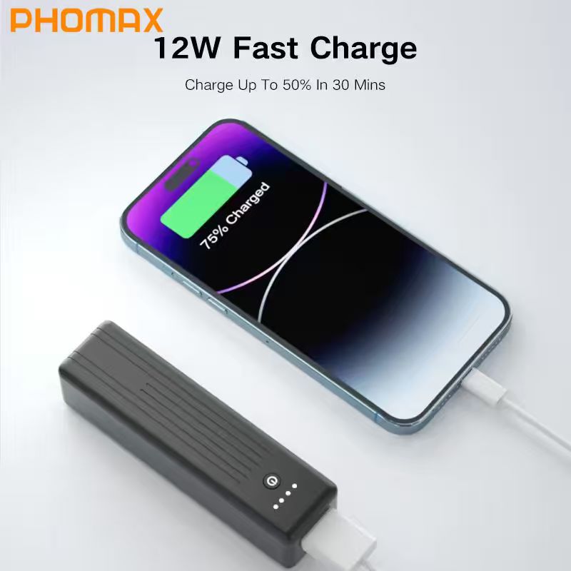 Retro Gaming Power Bank - PHOMAX 5000mAh Travel Power Bank Portable