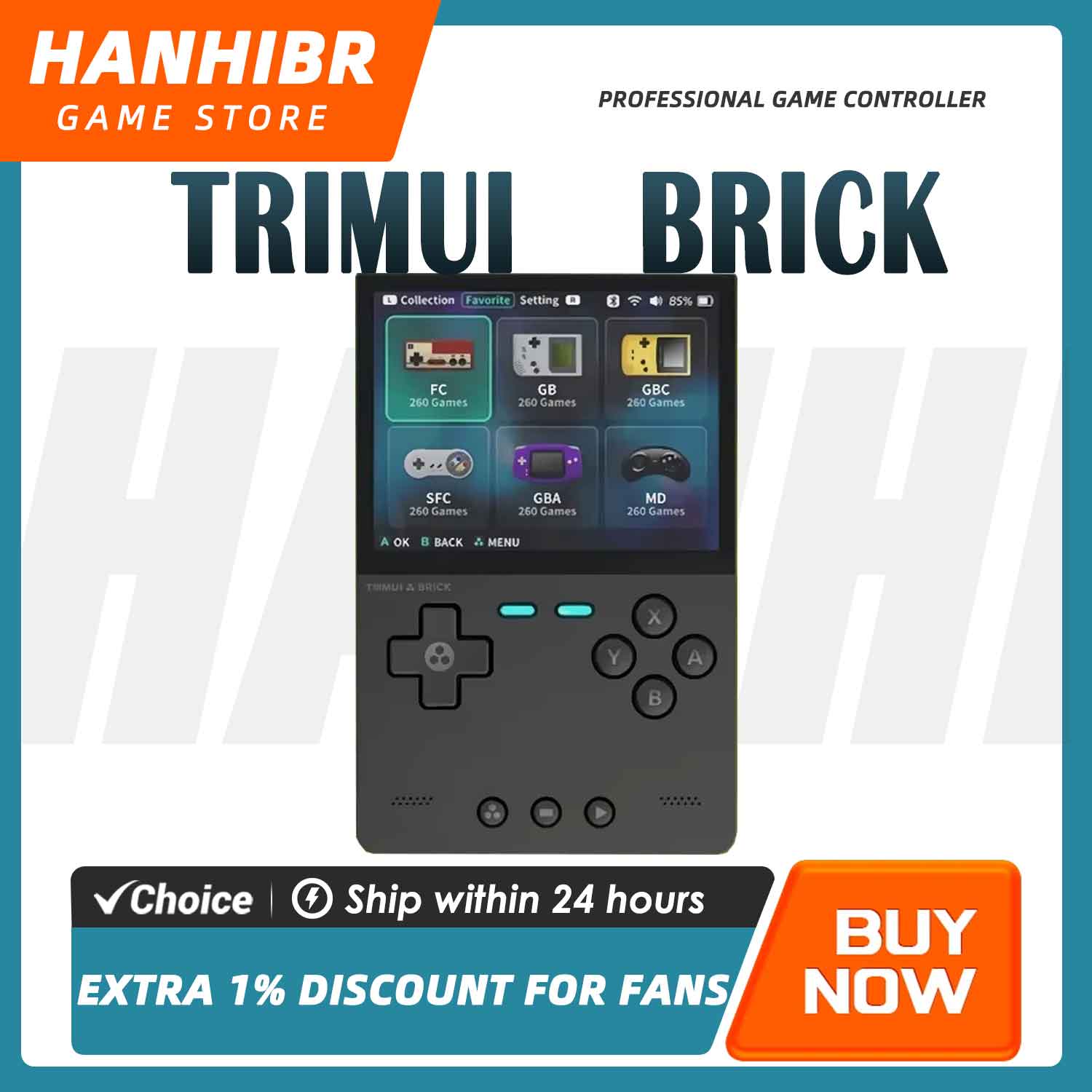 Retro Gaming Usb - TRIMUI BRICK CNC Metal Retro Handheld