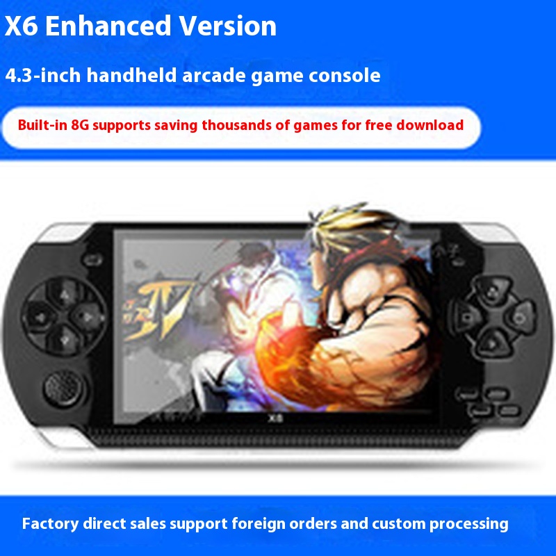 Retro Gaming X6 - Psp 3000 X6 Consola 12 Types