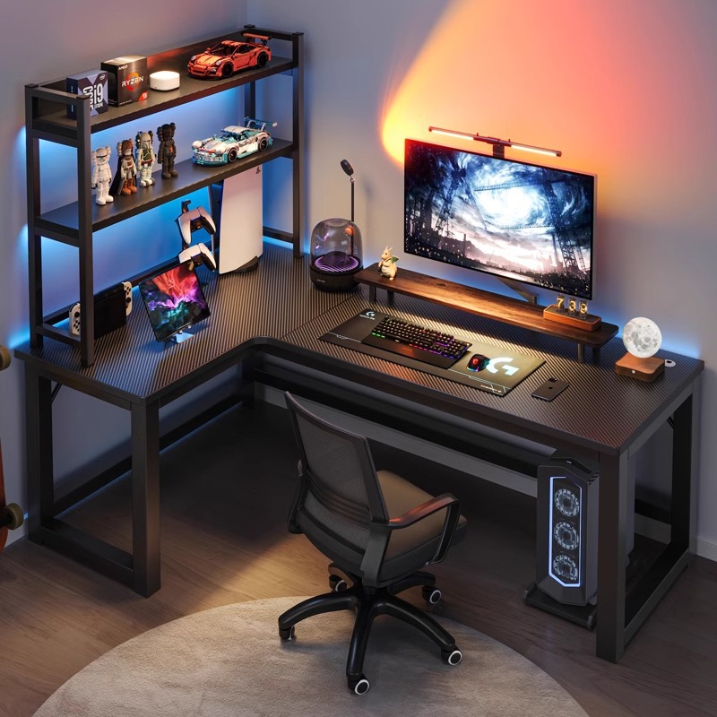 Retro Gaming Table - Computer desk Home corner table Study