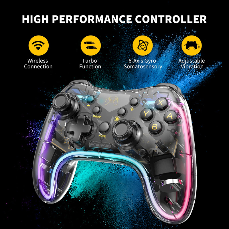 Retro Gaming Pro - Wireless RGB Colorful console retro gaming