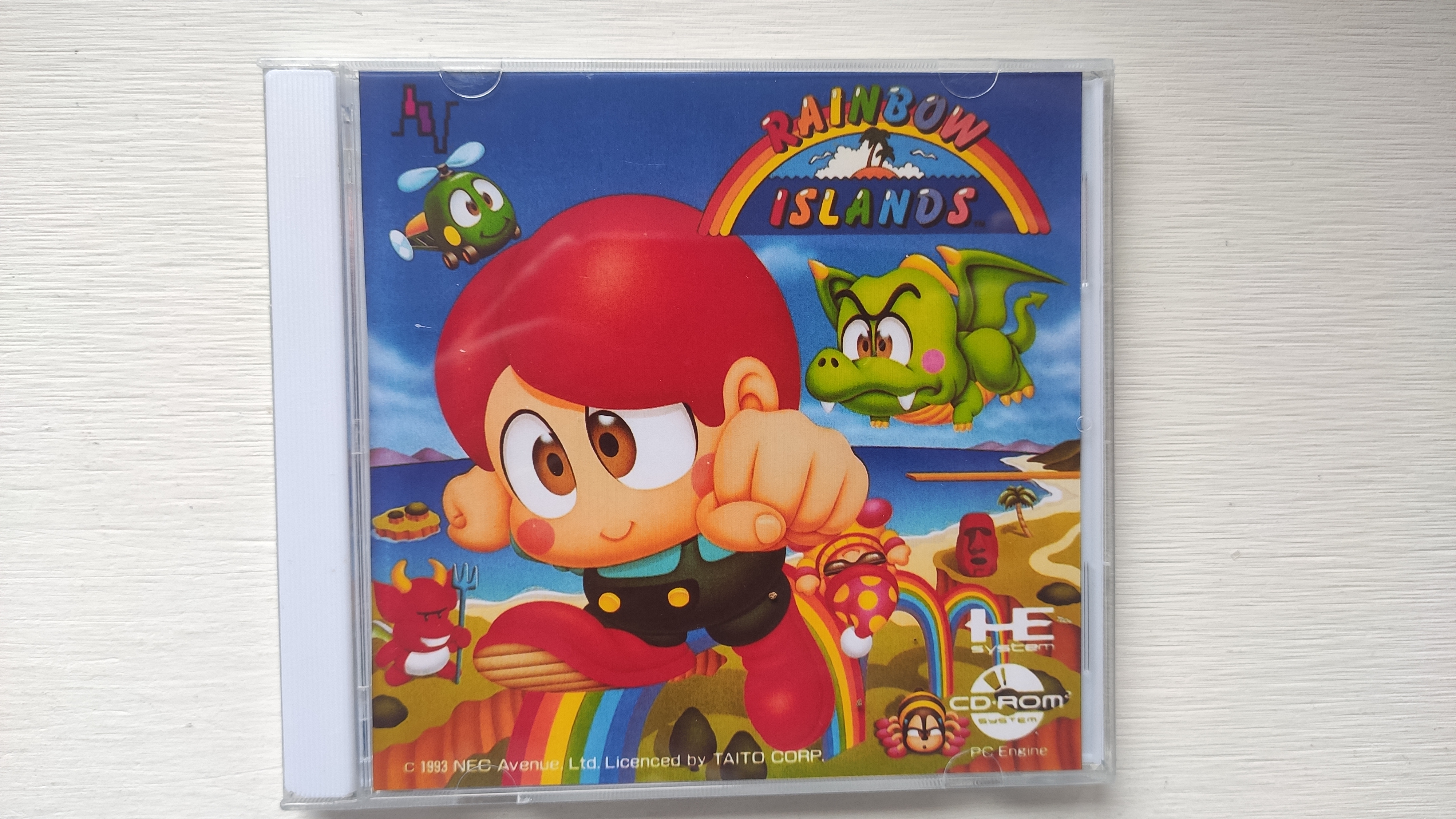 Retro Gaming Theme - PC engine Copy Disc Game rainbow