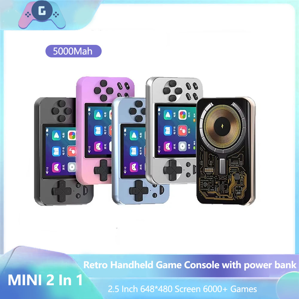 5000mAh 15W Fast Wireless Char - Retro Gaming Power Bank ulasan dan harga