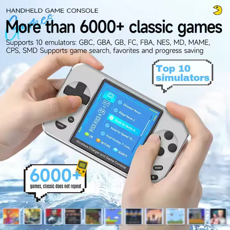 5000mAh 15W Fast Wireless Char - Retro Gaming Power Bank ulasan dan harga