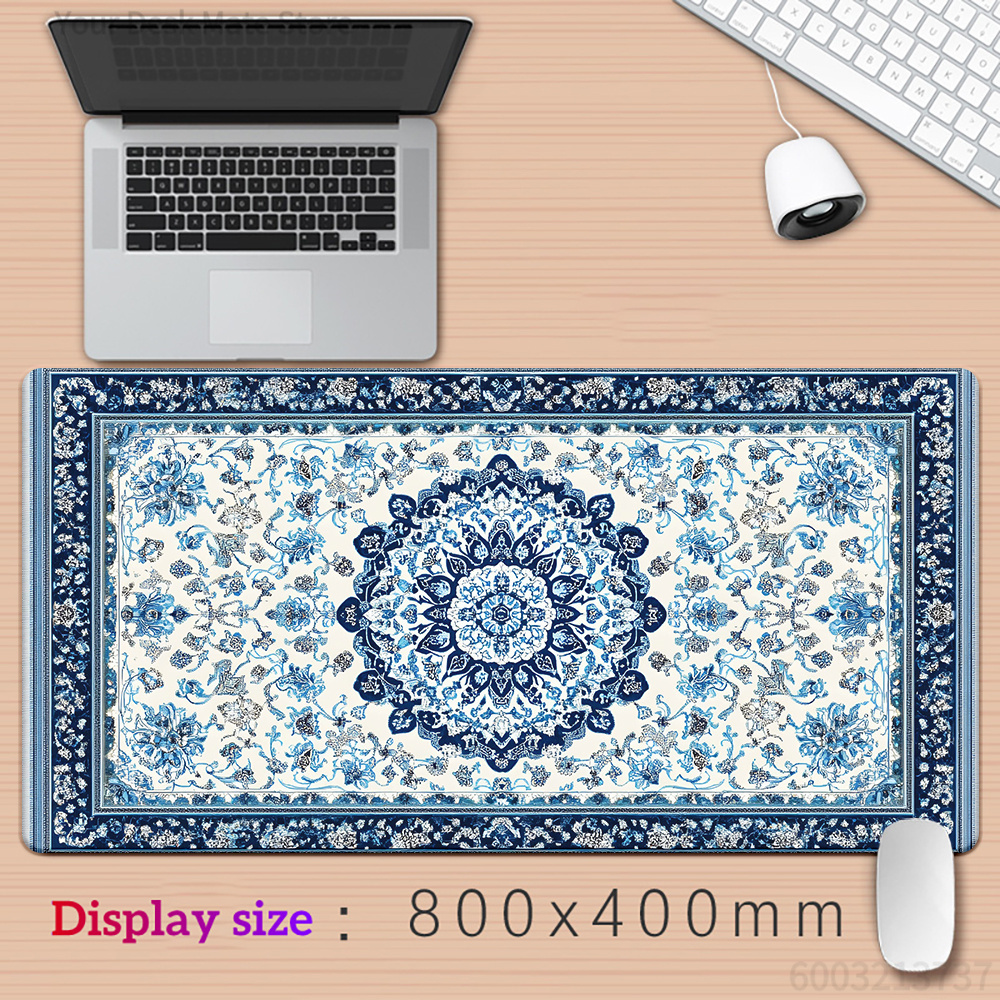 Retro blue Persian  mouse pad  - Retro Gaming Keyboard And Mouse ulasan dan harga