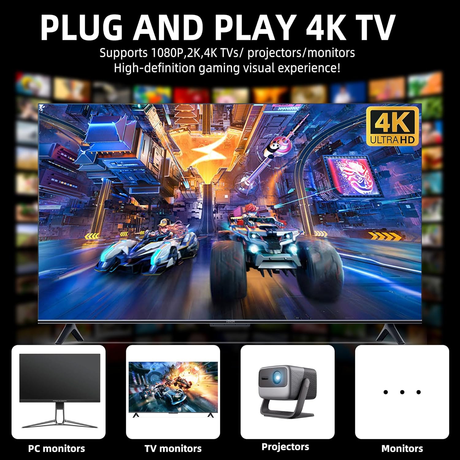 2026 Retro Gaming Console, 4K  - Retro Gaming Table ulasan dan harga