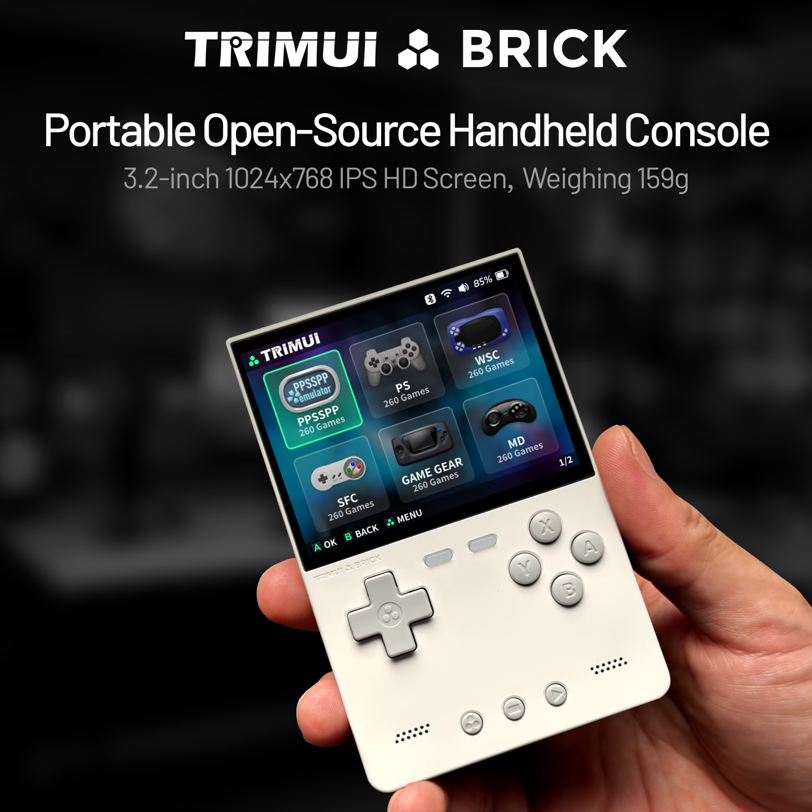 TRIMUI BRICK CNC Metal Retro H - Retro Gaming Usb ulasan dan harga
