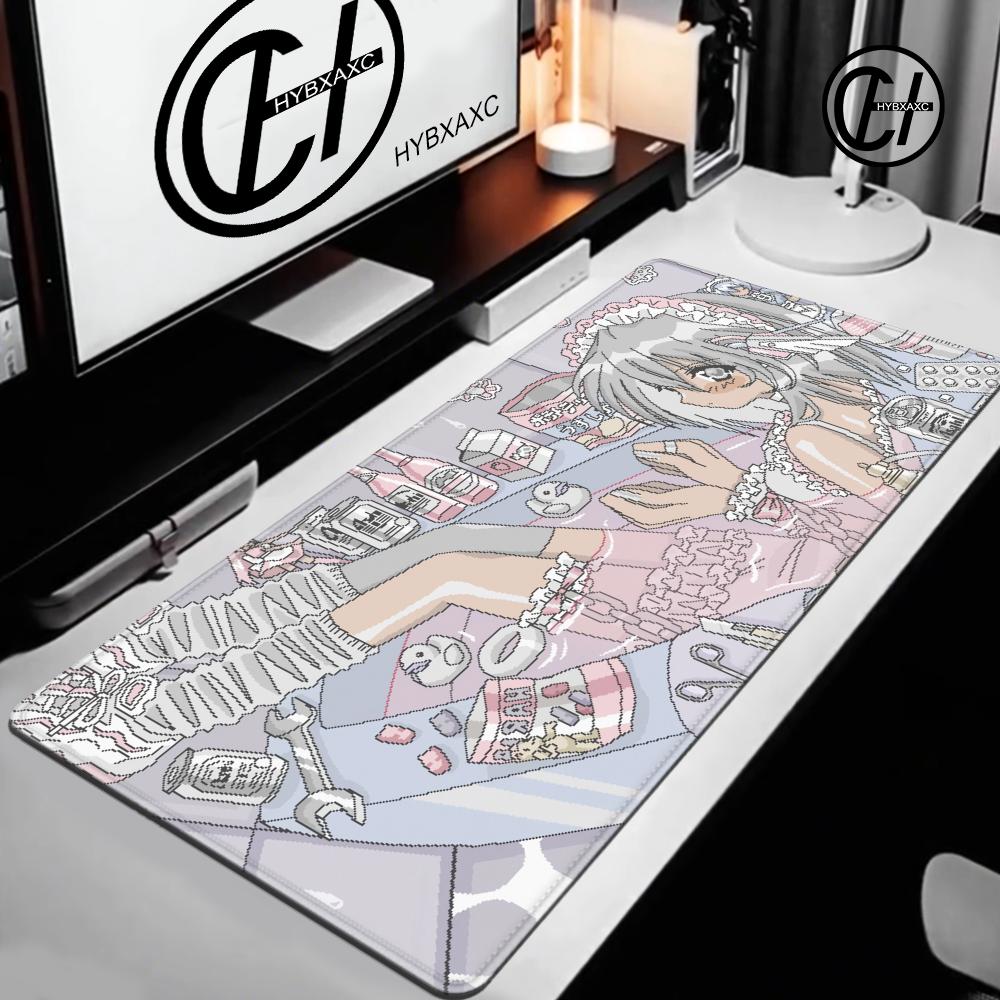 Pixel Art Anime Girl Mouse Pad - Retro Gaming Desk Setup ulasan dan harga