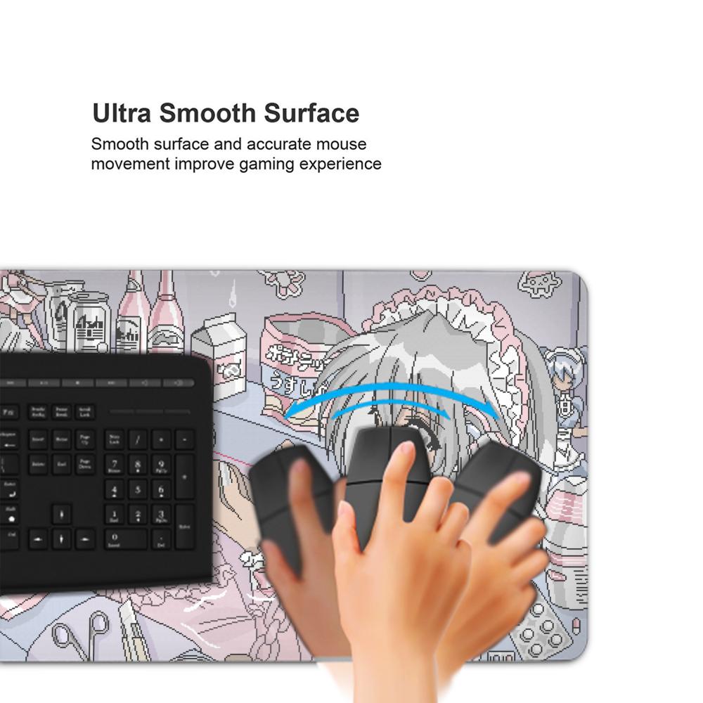 Pixel Art Anime Girl Mouse Pad - Retro Gaming Desk Setup ulasan dan harga