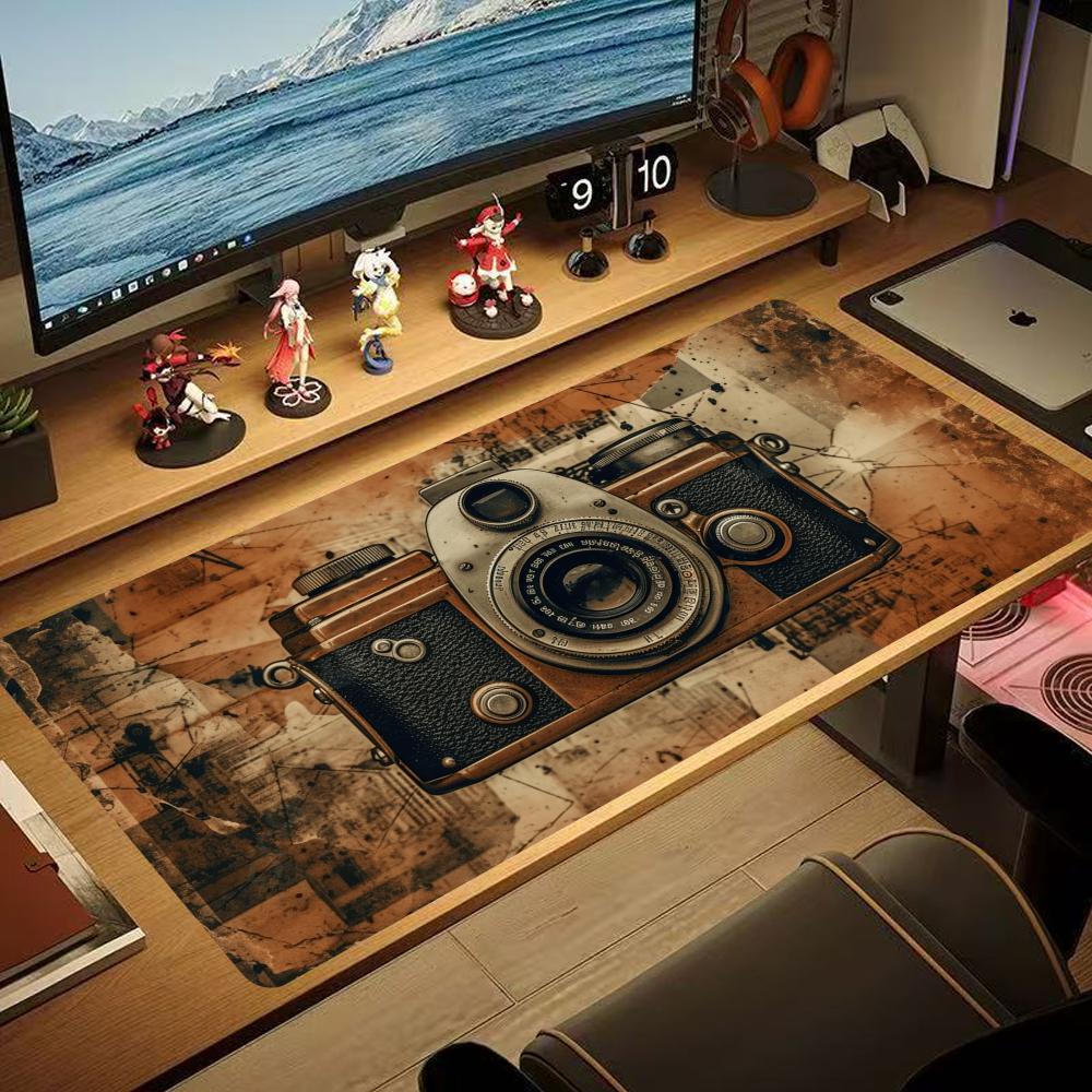 Retro camera design Mouse Pad  - Retro Gaming Keyboard And Mouse ulasan dan harga