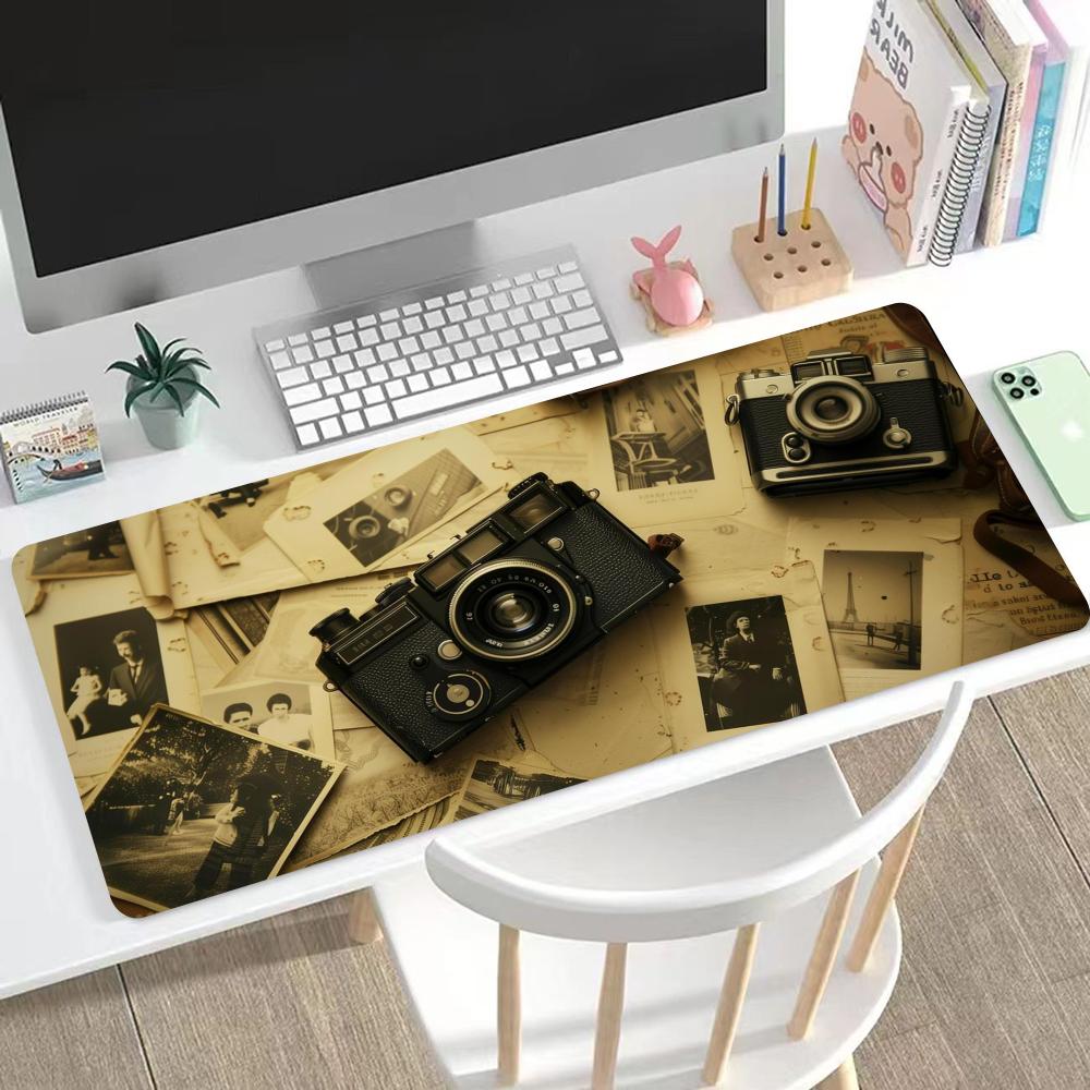 Retro camera design Mouse Pad  - Retro Gaming Keyboard And Mouse ulasan dan harga