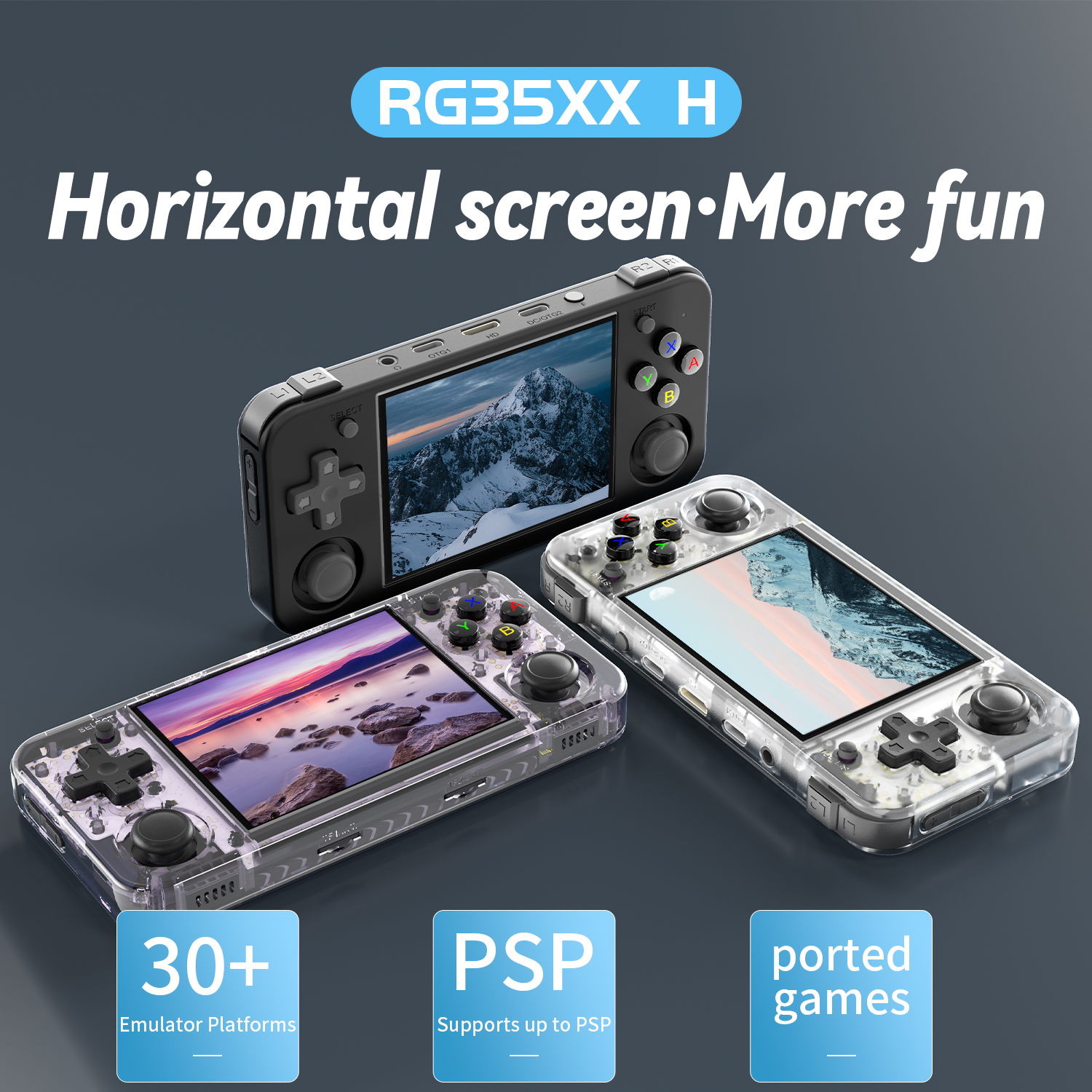 ANBERNIC RG35XX H Horizontal R - Retro Gaming Upscaler ulasan dan harga