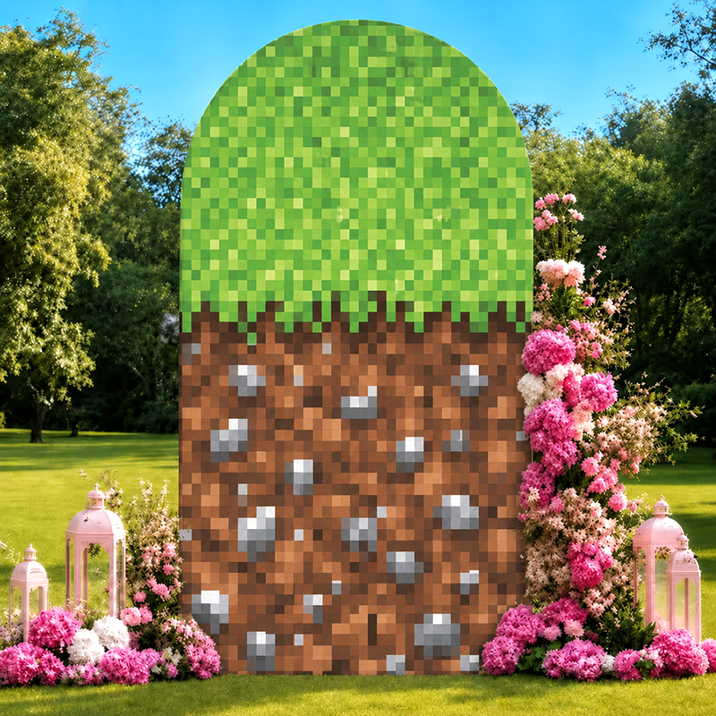 Retro Pixel World Arch Backdro - World Of Retro Gaming ulasan dan harga