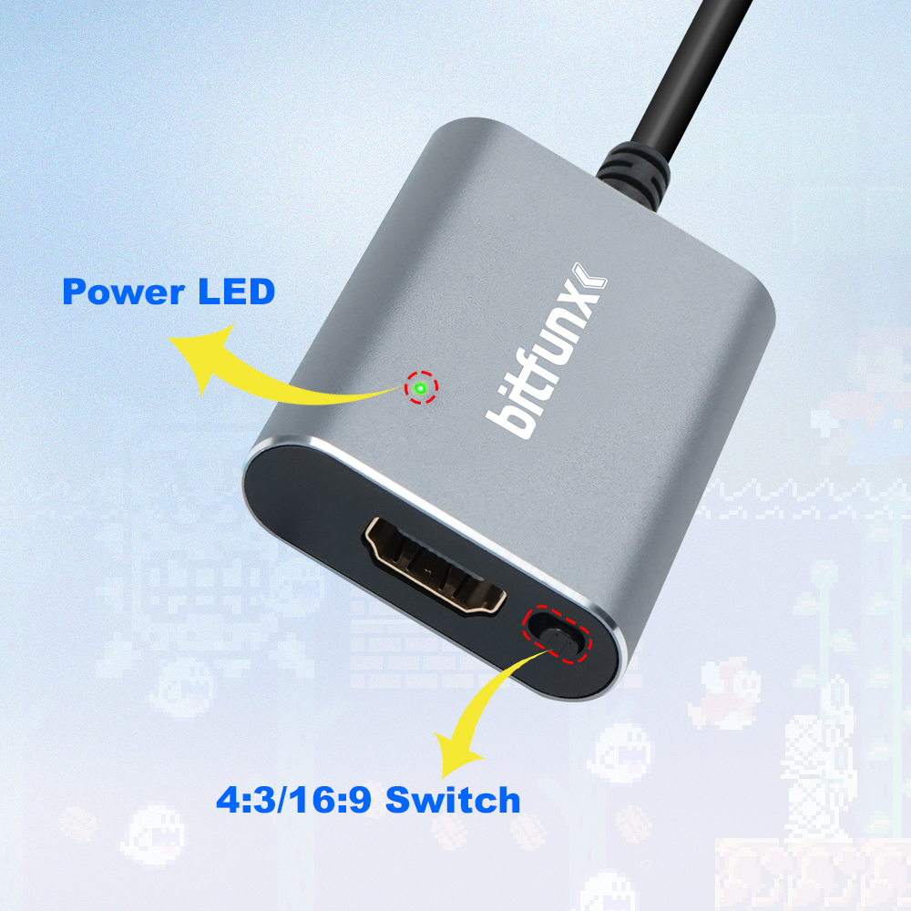 Bitfunx 720P Svideo / AV To HD - Retro Gaming Upscaler ulasan dan harga