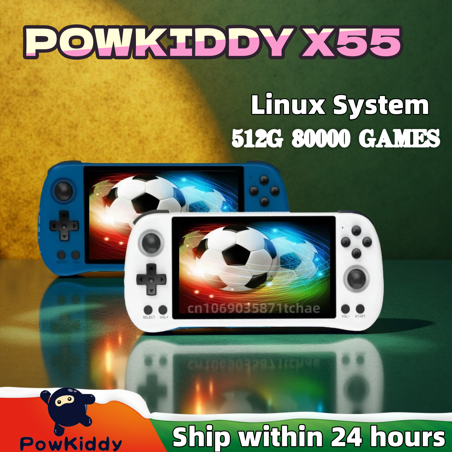 POWKIDDY X55 Handheld Game Con - Retro Gaming Upscaler ulasan dan harga
