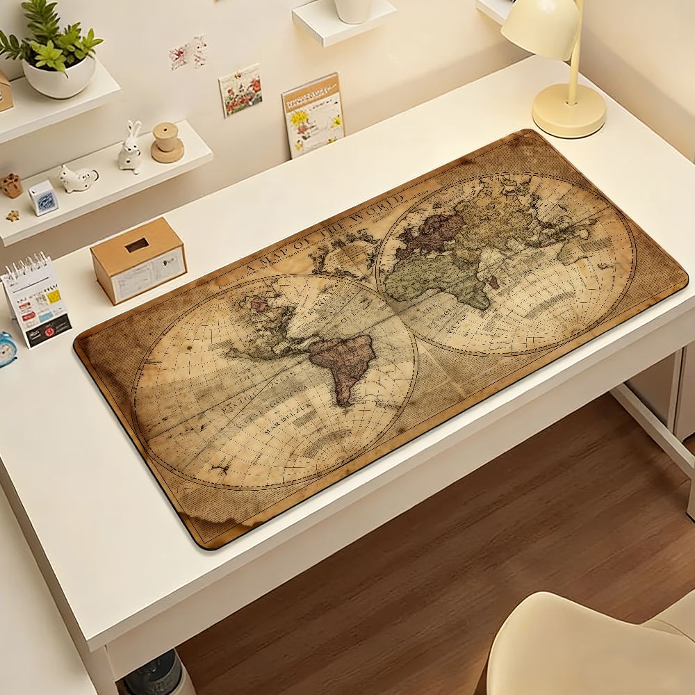 Retro Style World Map Mouse Pa - Retro Gaming Keyboard And Mouse ulasan dan harga