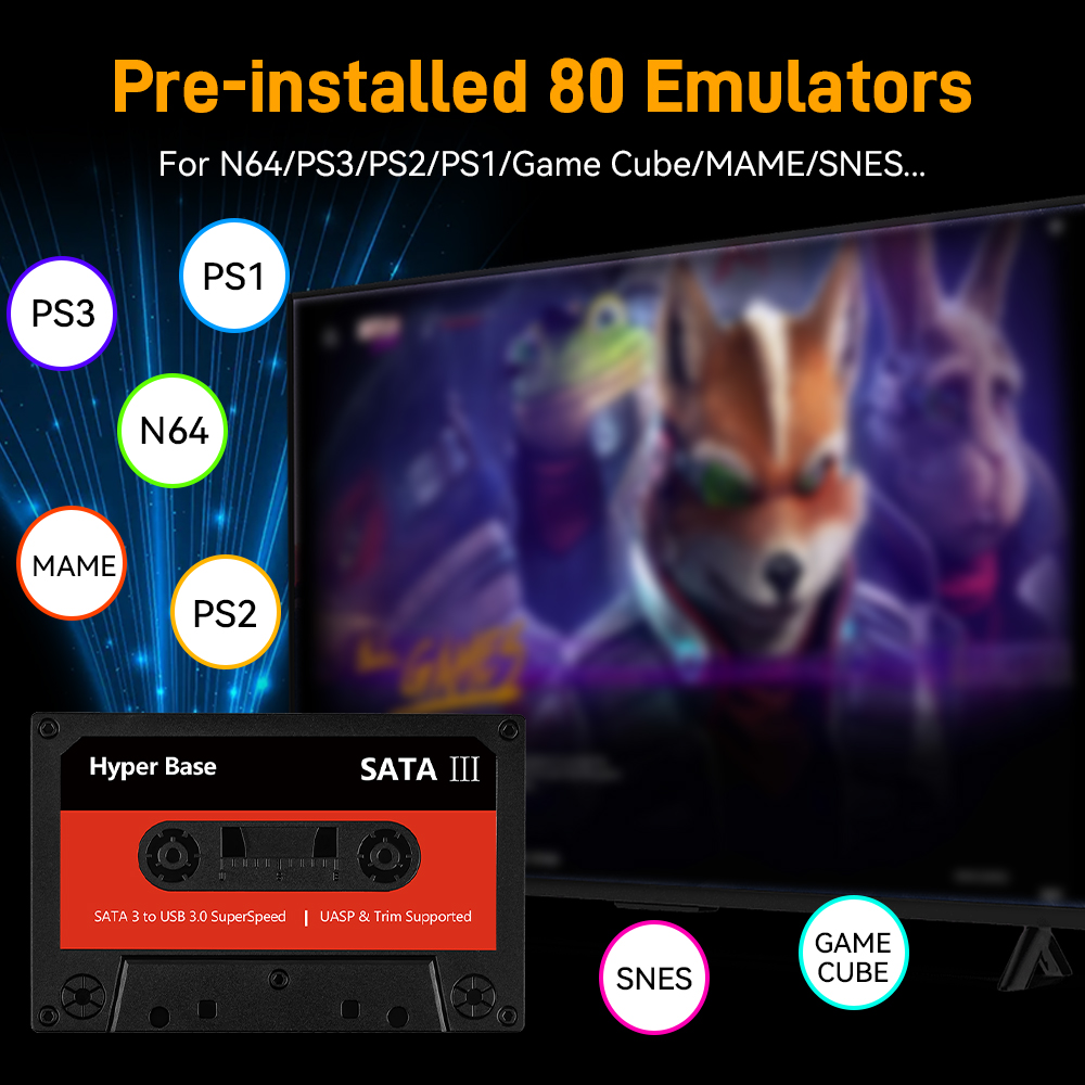 Batocera 500G/2T Emulator Game - Retro Gaming Table ulasan dan harga
