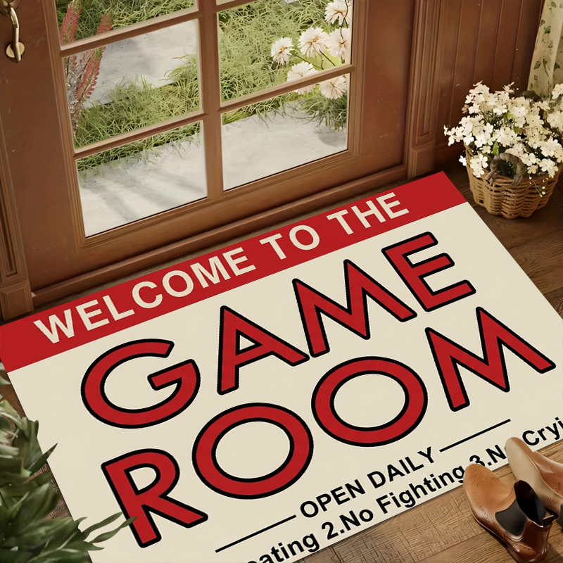 Gaming Room Welcome Door Mat R - Retro Gaming Fonts ulasan dan harga