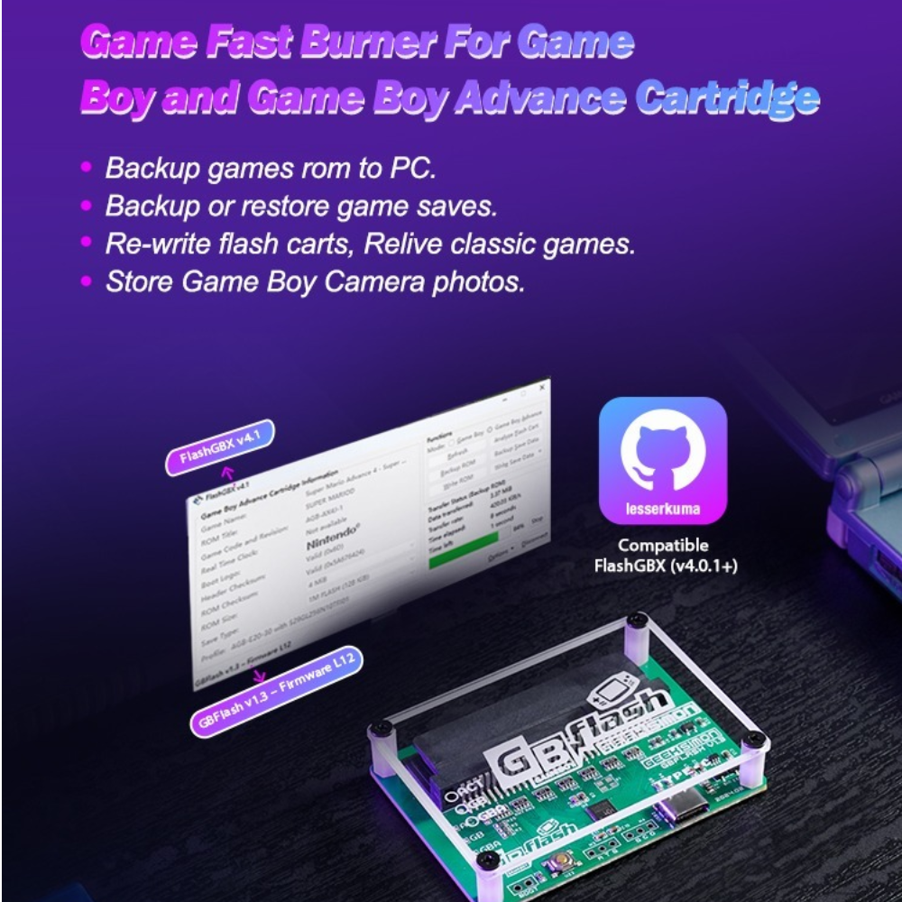EPICJOY GBflash GBA/GBC Burner - Retro Gaming Usb ulasan dan harga