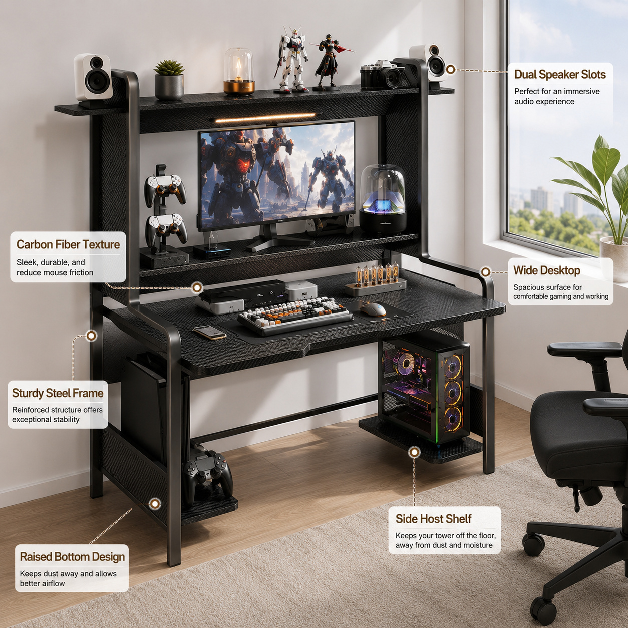 AOLIVIYA Desktop Host Computer - Retro Gaming Table ulasan dan harga