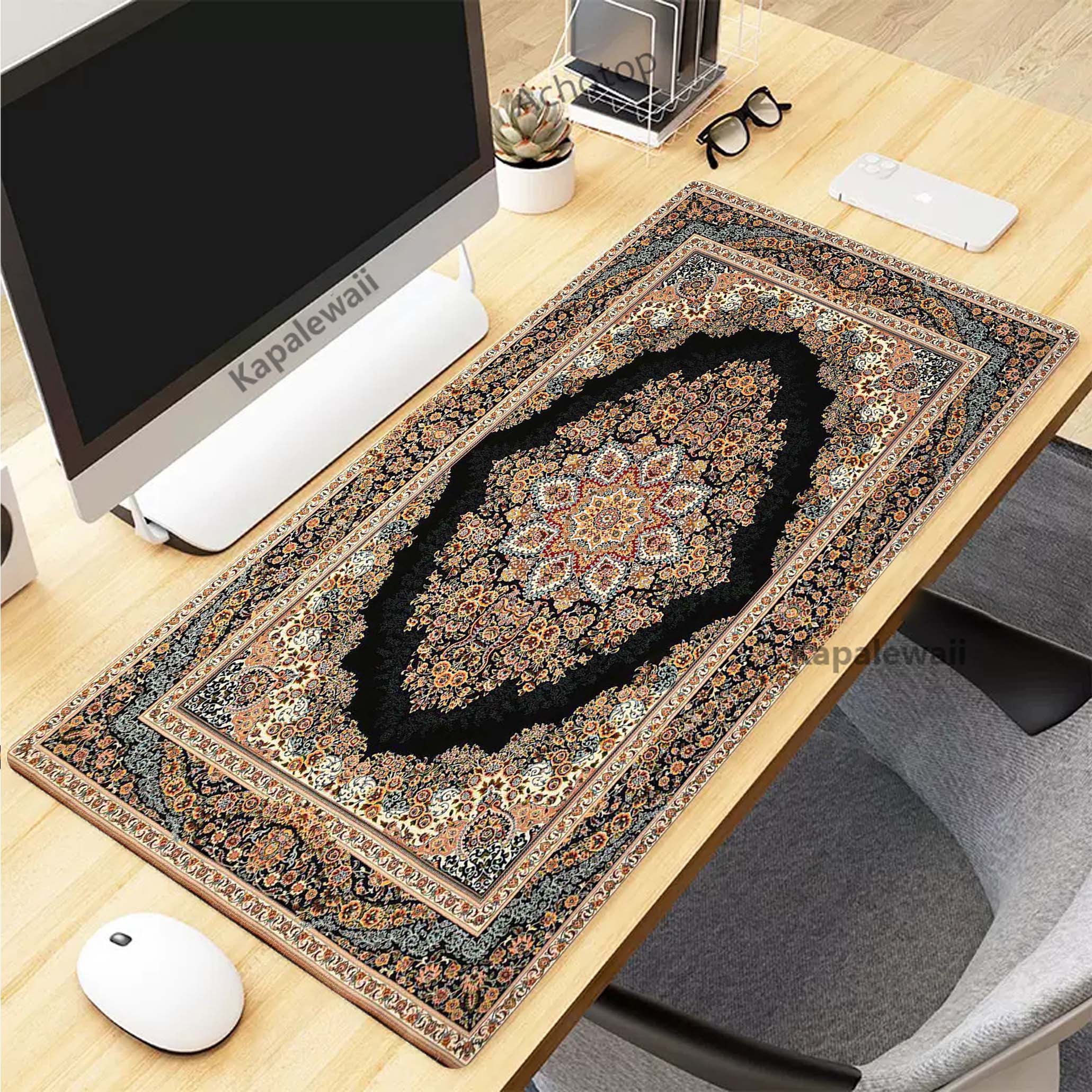 Retro Persian Carpet Mouse Pad - Retro Gaming Keyboard And Mouse ulasan dan harga
