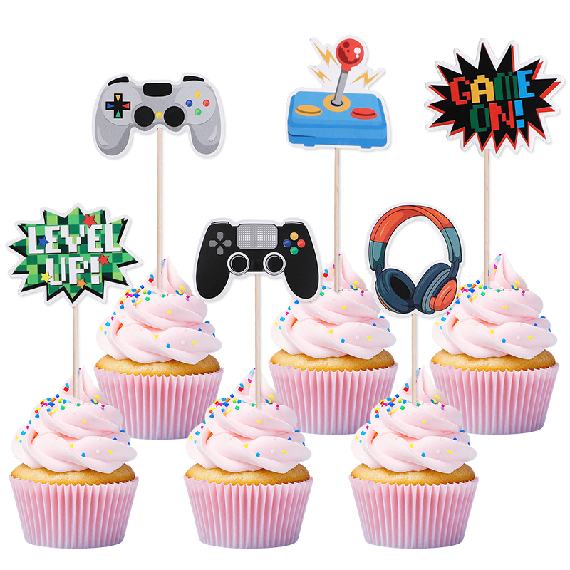 13Pcs Video Retro Game Cake To - Retro Gaming Theme ulasan dan harga