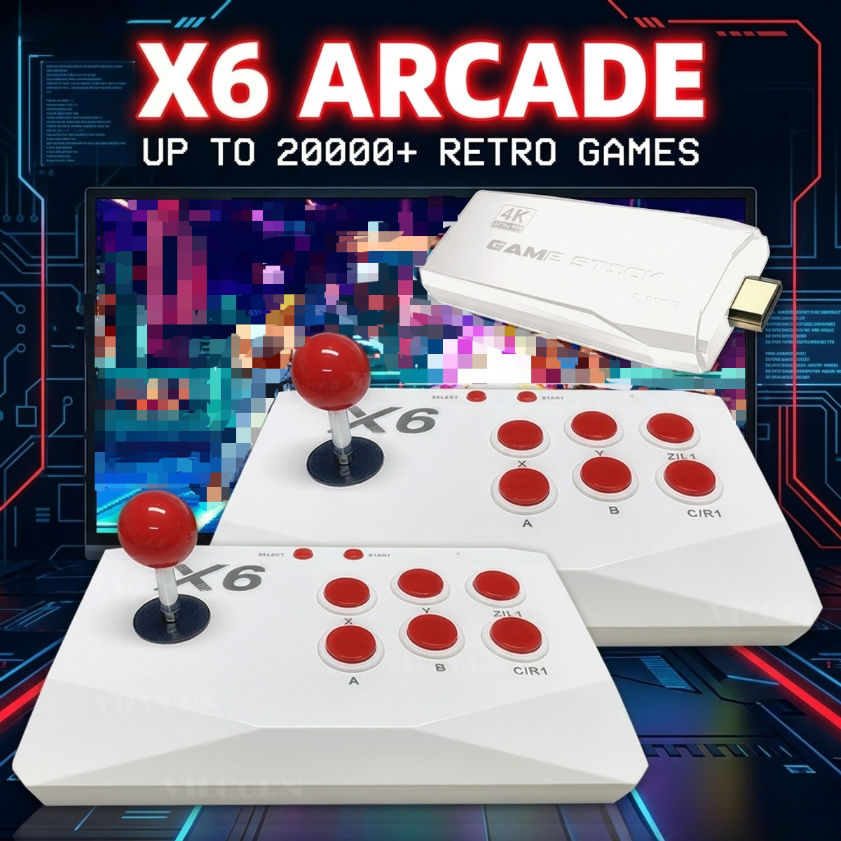 X6 Retro Video Game Console 2. - Retro Gaming X6 ulasan dan harga