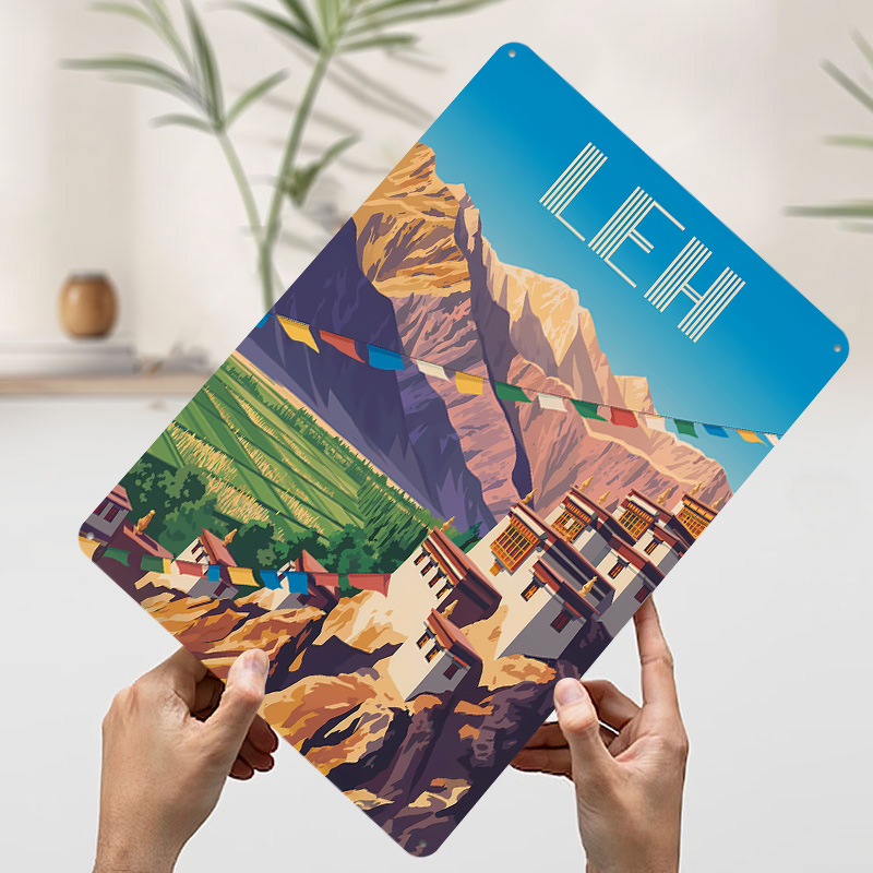 Leh India Travel Printed Poste - Retro Gaming India ulasan dan harga