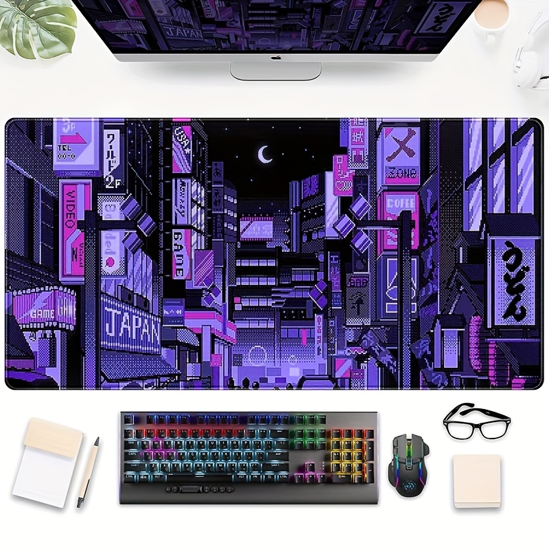 XXL Tokyo Street Desk Mat,Vibr - Retro Gaming Desk Setup ulasan dan harga