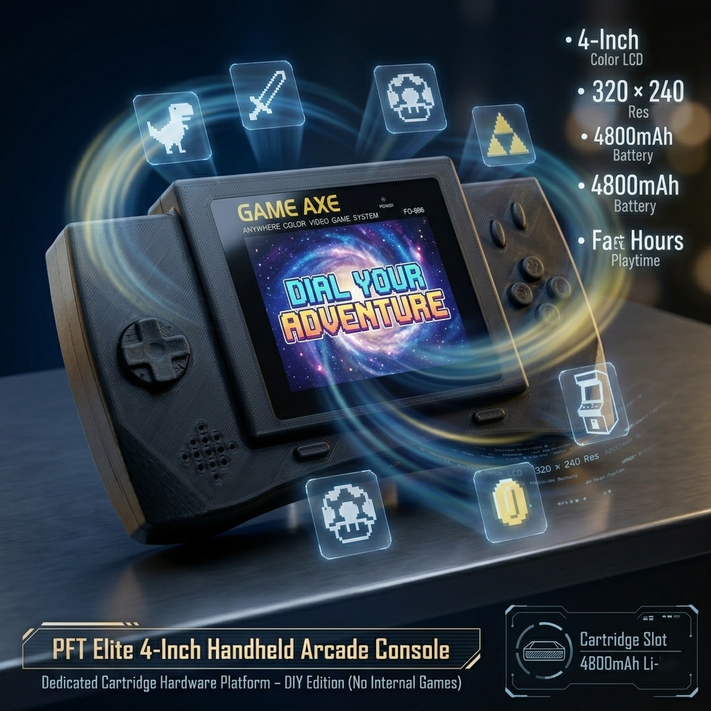 PFT Elite 4-Inch Handheld Arca - Retro Gaming Arcade Console ulasan dan harga