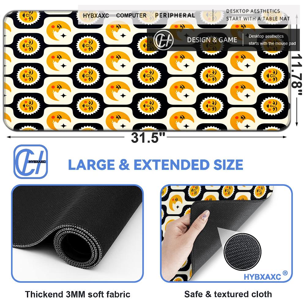 HYBXAXC Retro Sun Moon S-Smile - Retro Gaming Keyboard And Mouse ulasan dan harga