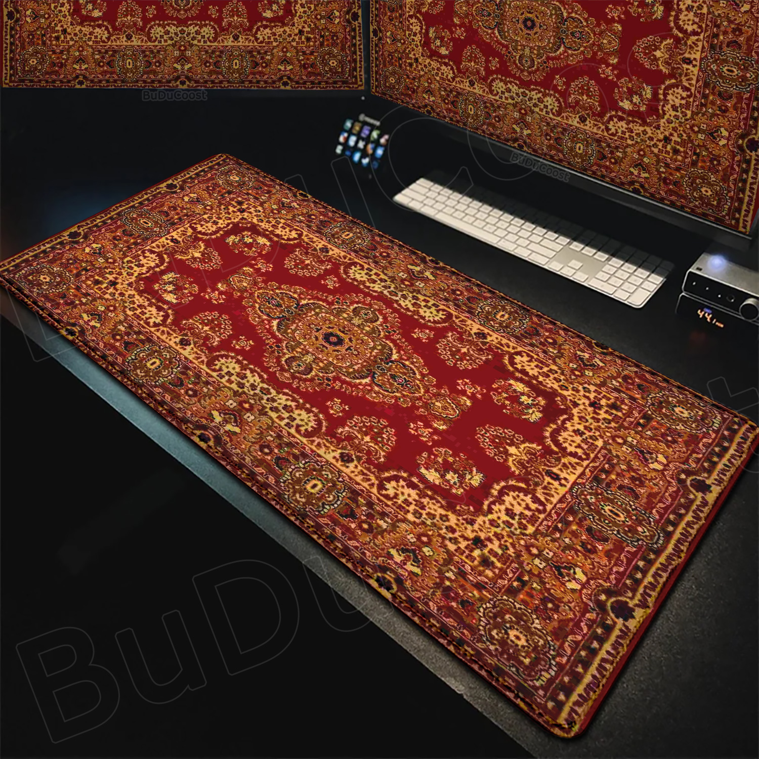 Large Persian Carpet Anti Slip - Retro Gaming Keyboard And Mouse ulasan dan harga