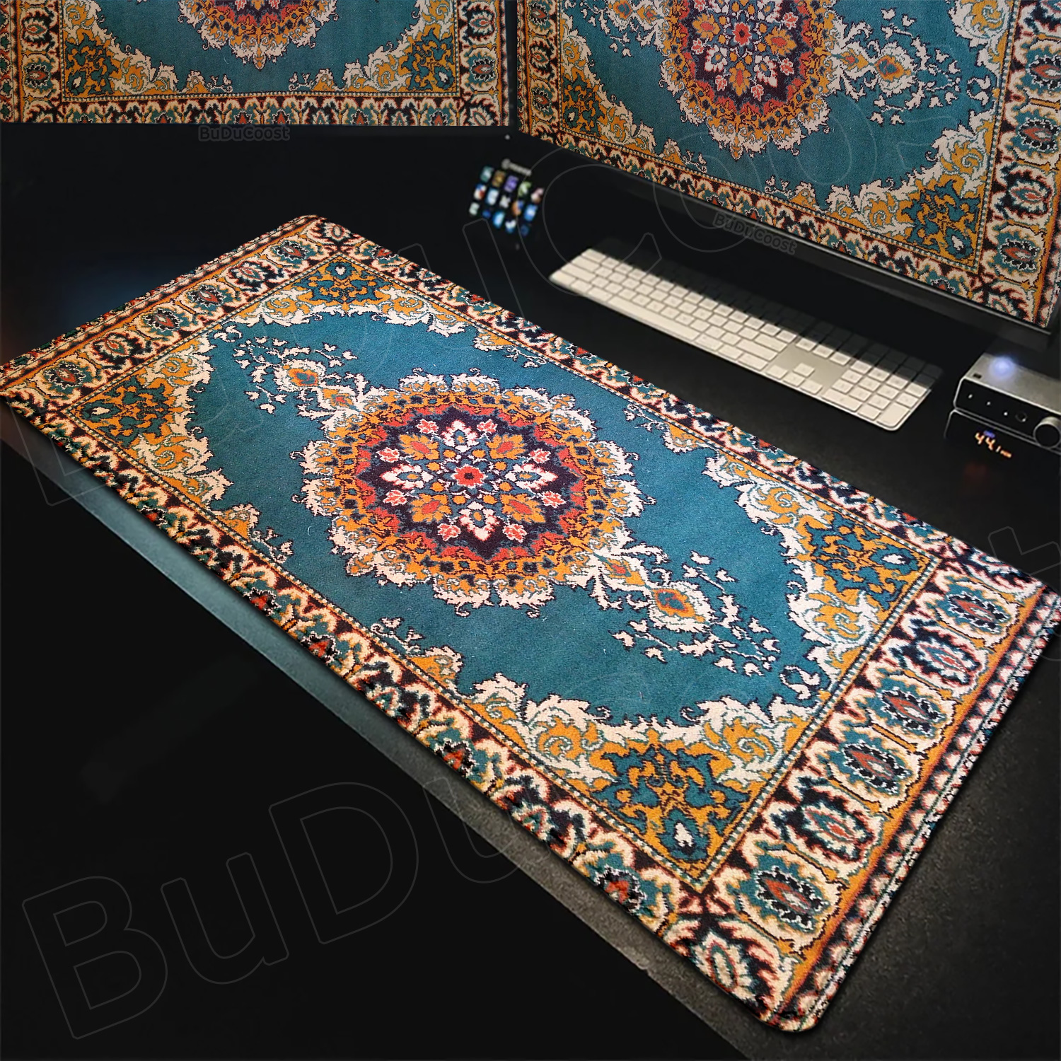 Large Persian Carpet Anti Slip - Retro Gaming Keyboard And Mouse ulasan dan harga