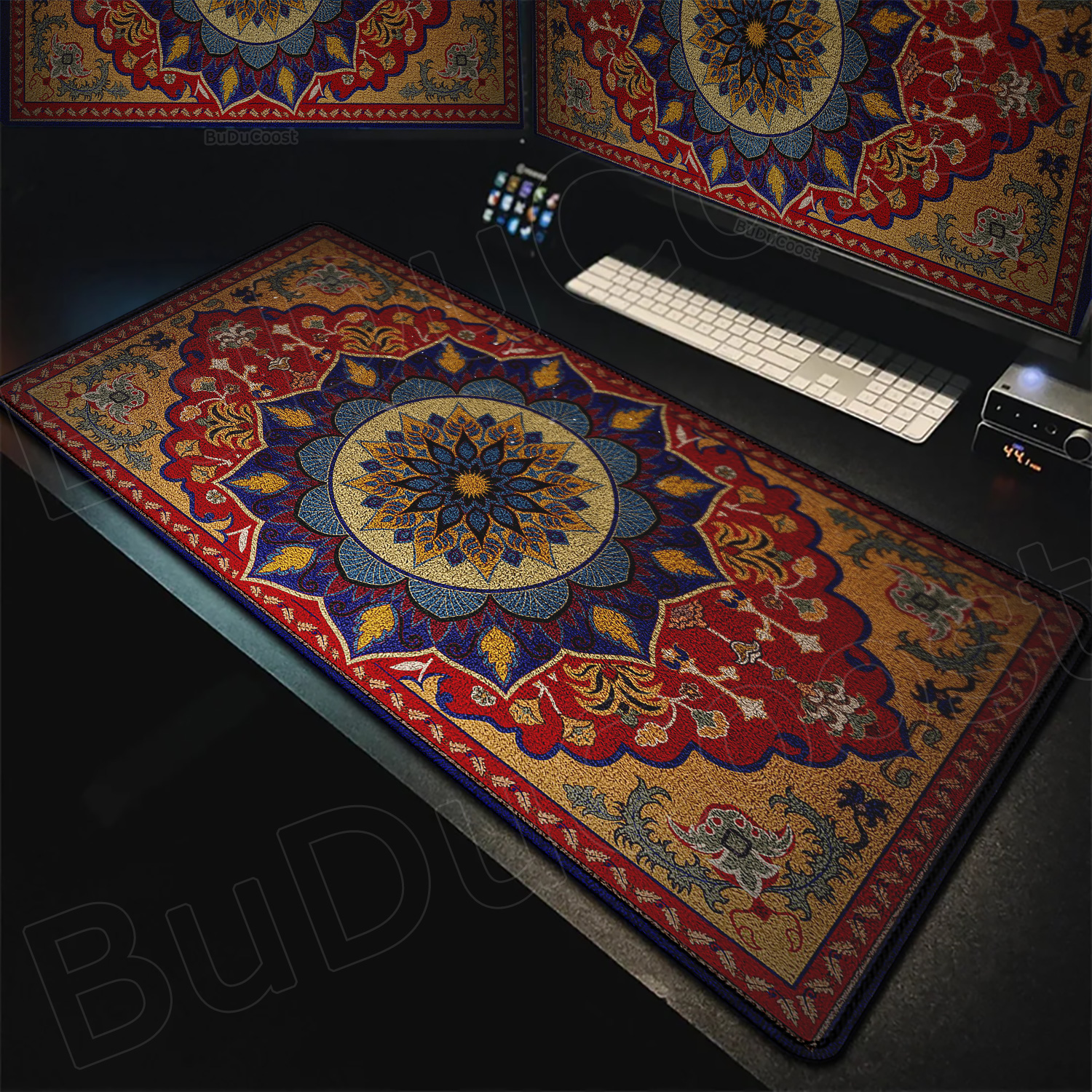 Large Persian Carpet Anti Slip - Retro Gaming Keyboard And Mouse ulasan dan harga