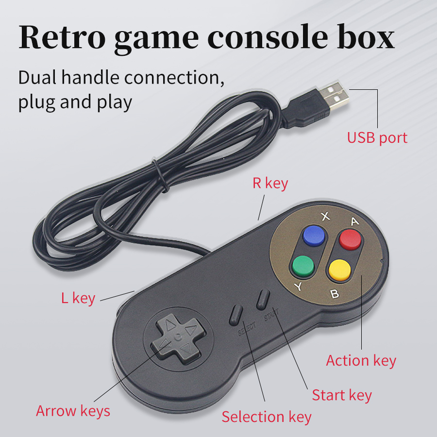 Wired USB Gamepad Retro Gaming - Retro Gaming For Windows ulasan dan harga