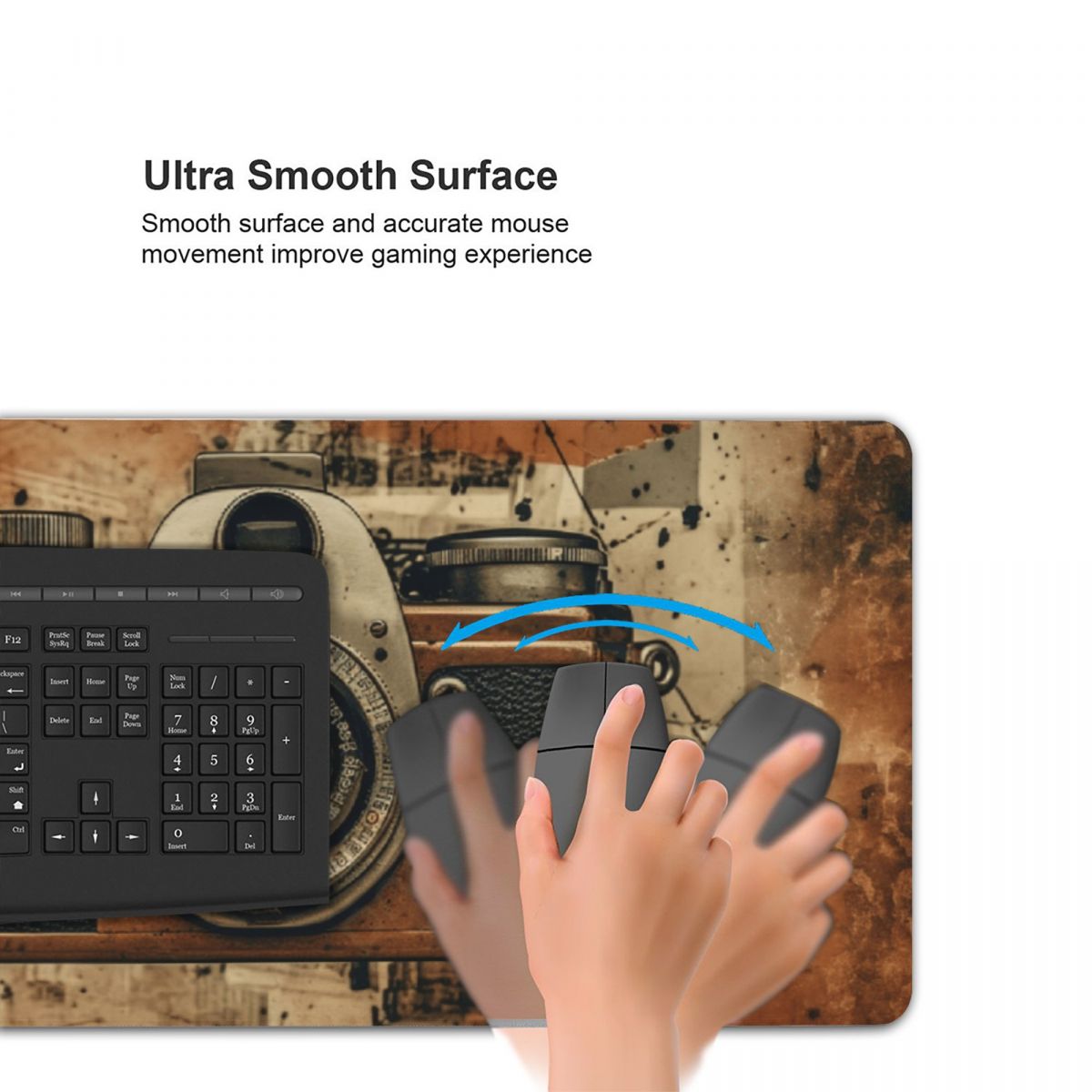 Retro Camera Artistic Large Mo - Retro Gaming Keyboard And Mouse ulasan dan harga