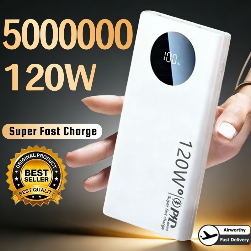 500000mAh Power Bank 120W Supe - Retro Gaming Power Bank ulasan dan harga
