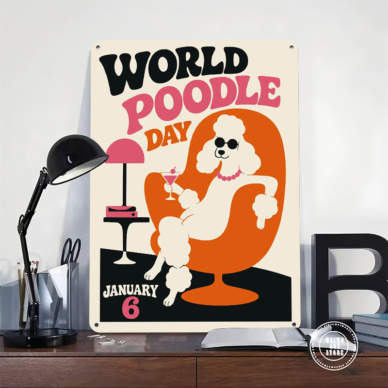 World Poodle Day Retro Tinplat - World Of Retro Gaming ulasan dan harga