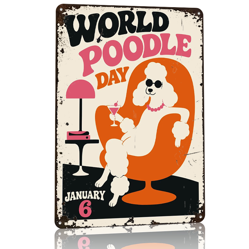 World Poodle Day Retro Tinplat - World Of Retro Gaming ulasan dan harga