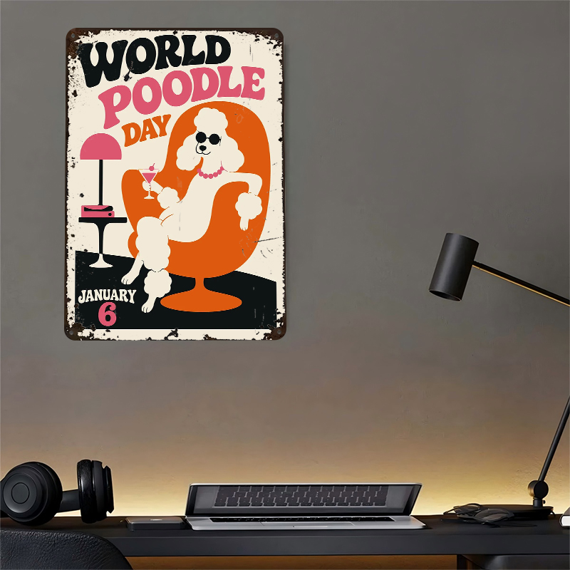 World Poodle Day Retro Tinplat - World Of Retro Gaming ulasan dan harga