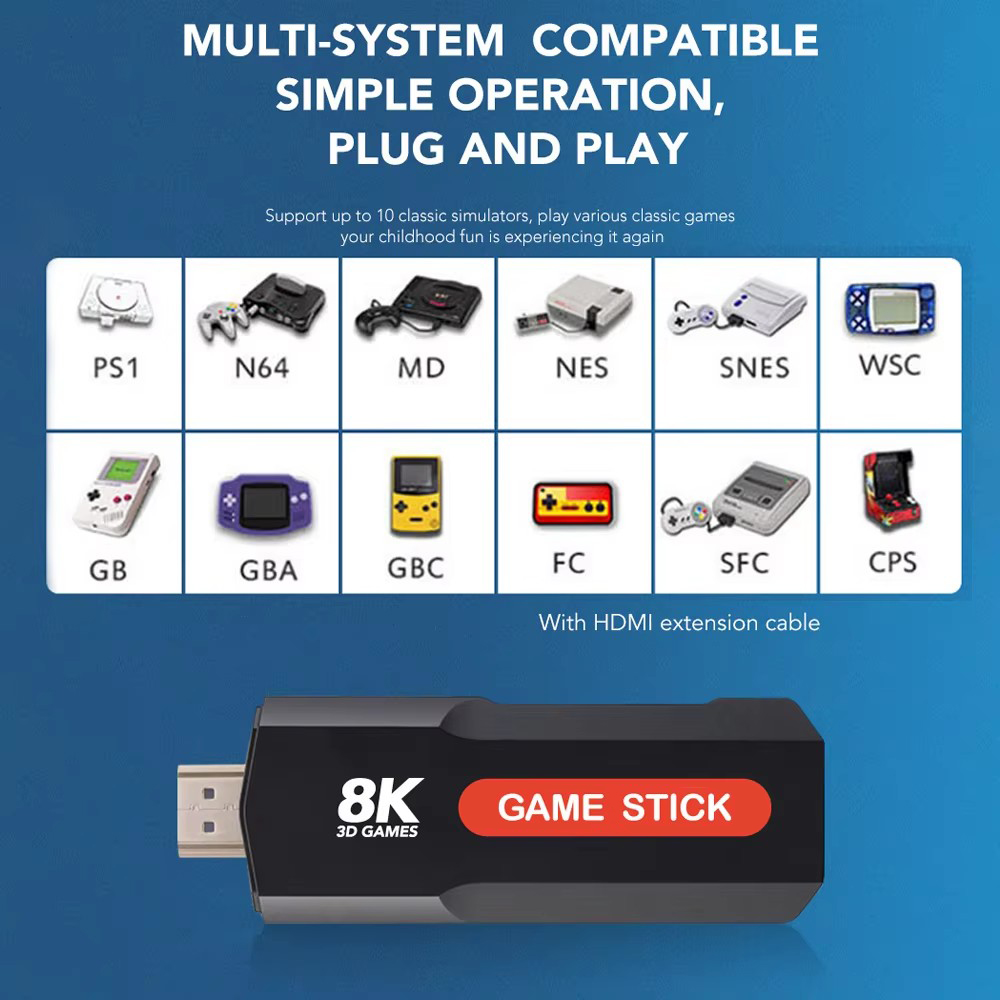 X2 Game Stick HD 4K 8K 3D Cons - Retro Gaming Theme ulasan dan harga