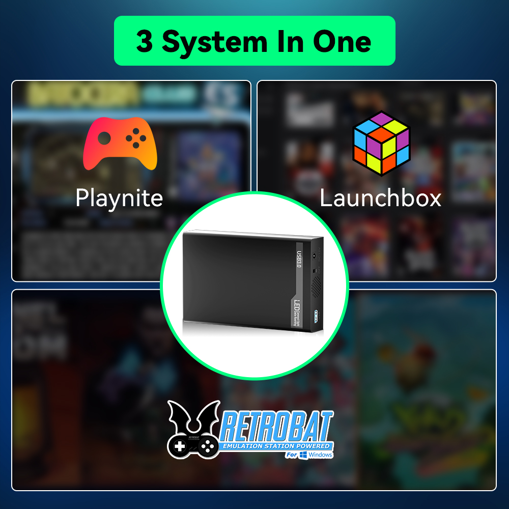 MIX500G Game Hard Drive With 3 - Retro Gaming Theme ulasan dan harga