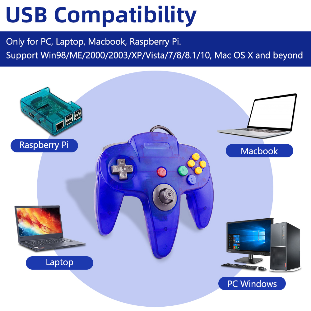 N64 Controller Classic USB Wir - Retro Gaming Theme ulasan dan harga