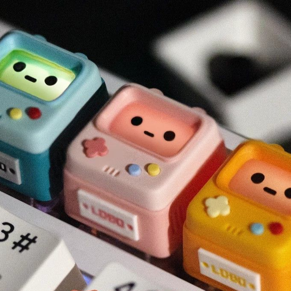 Cute Retro Game Theme Keycaps  - Retro Gaming Theme ulasan dan harga