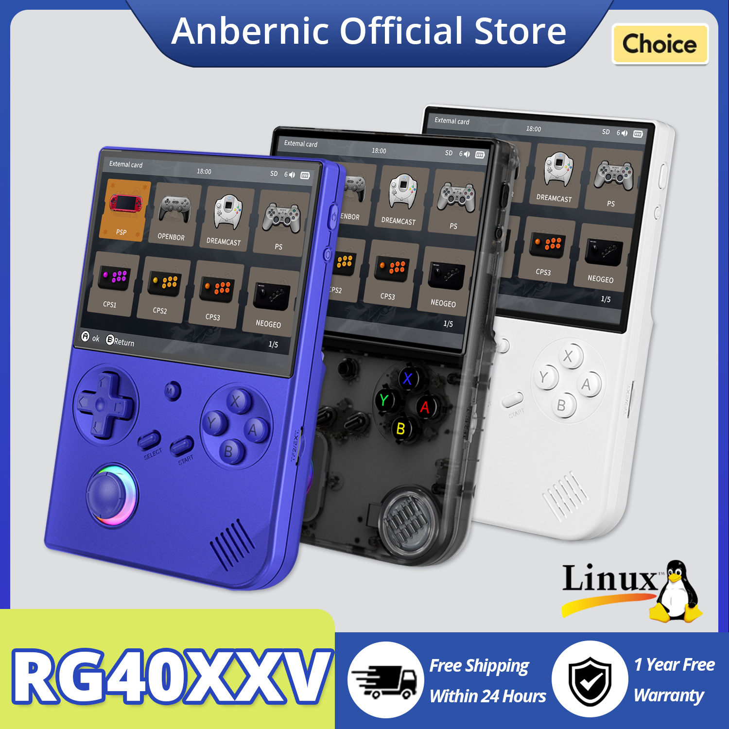 ANBERNIC RG40XX V Handheld Gam - Retro Gaming Upscaler ulasan dan harga