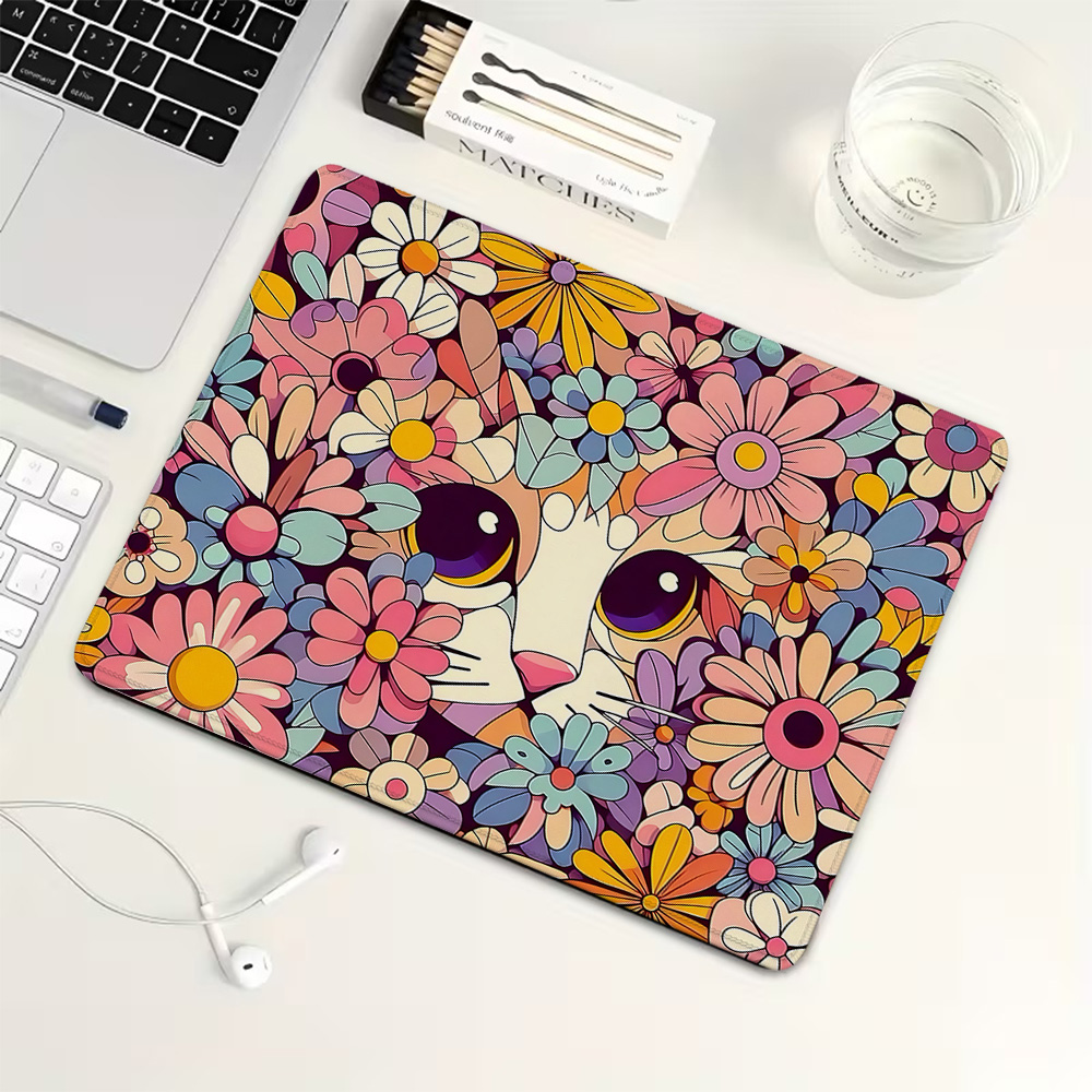 Retro floral cat Small Mouse P - Retro Gaming Keyboard And Mouse ulasan dan harga