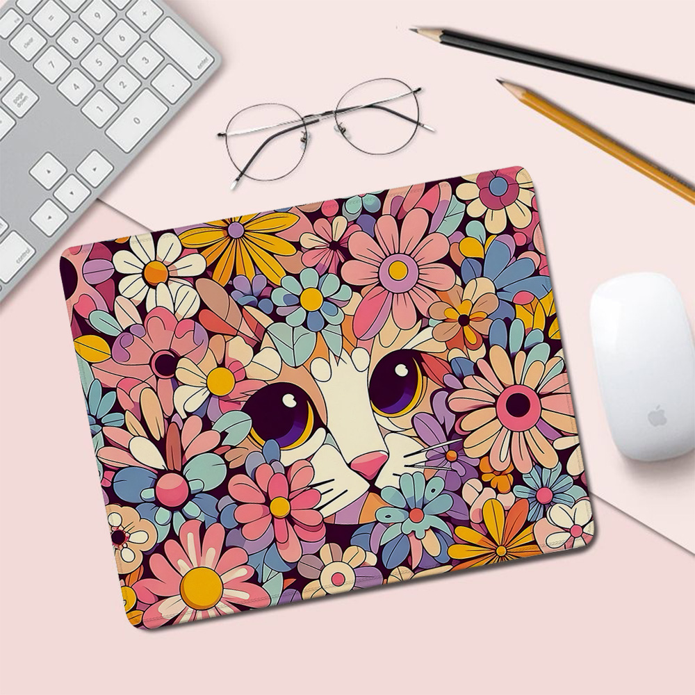 Retro floral cat Small Mouse P - Retro Gaming Keyboard And Mouse ulasan dan harga