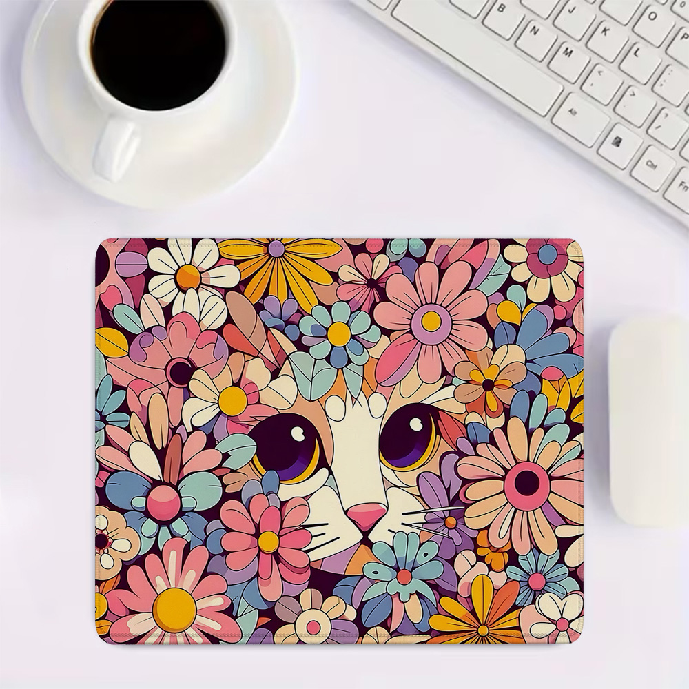 Retro floral cat Small Mouse P - Retro Gaming Keyboard And Mouse ulasan dan harga