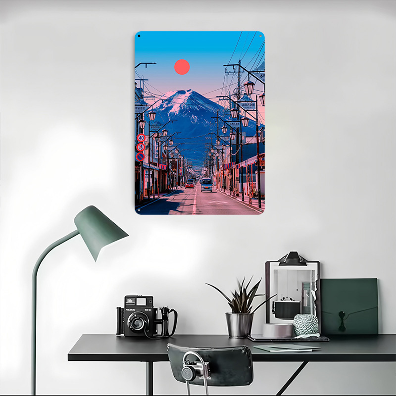 Fuji Poster Wall Art Retro Vin - Retro Gaming Desk Setup ulasan dan harga