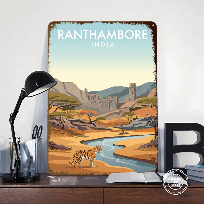 Ranthambore India Poster Custo - Retro Gaming India ulasan dan harga